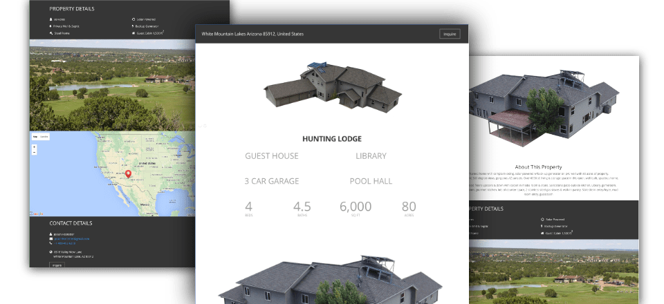 gcs-showcase-mountain-lodge-estate Web Design portfolio image of Mountain Lodge Estate
